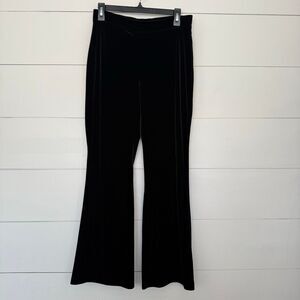 Limited Too Women’s Girls 7J Black Velvet Flare Pants Y2K 2000s